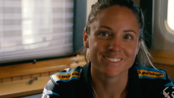 Watch this inspirational interview with motorcycle racer Melissa Paris